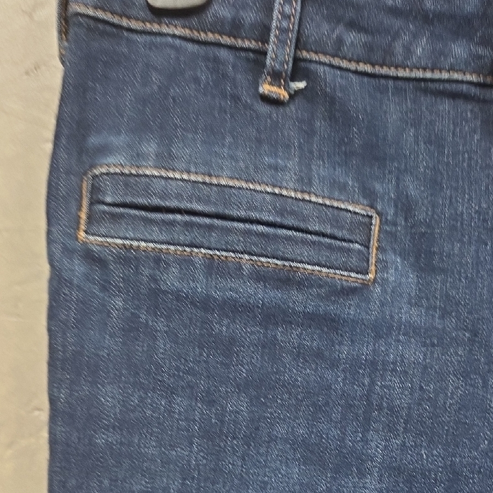 Pilcro and the Letterpress Anthropologie Dark Wash High Rise Skinny Ankle Zipper - Picture 4 of 7